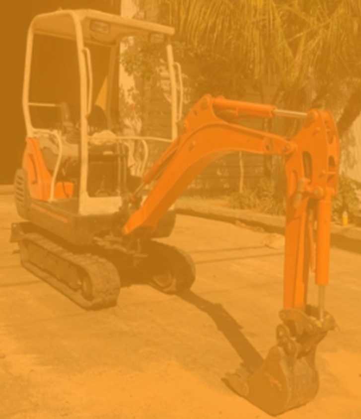 Mini excavadora de oruga de alquiler
